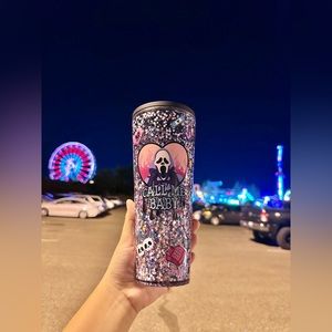 24oz ghost face tumbler